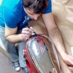 Úpravy nádrže Jawa 250 pérák 1949