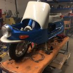 první start máme za sebou a skútr skoro hotov